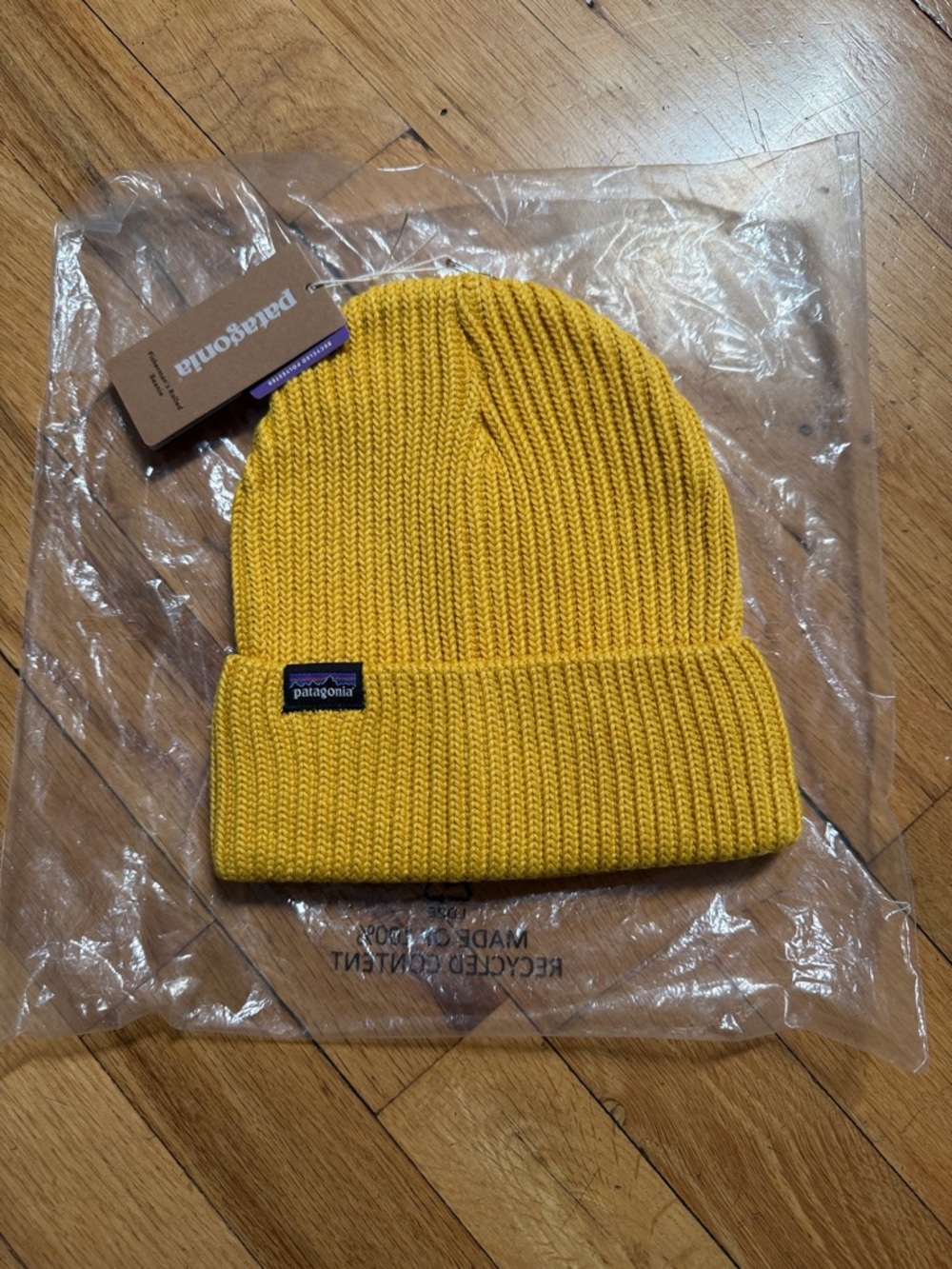 Patagonia Gold Fisherman’s Rolled Cuff Beanie